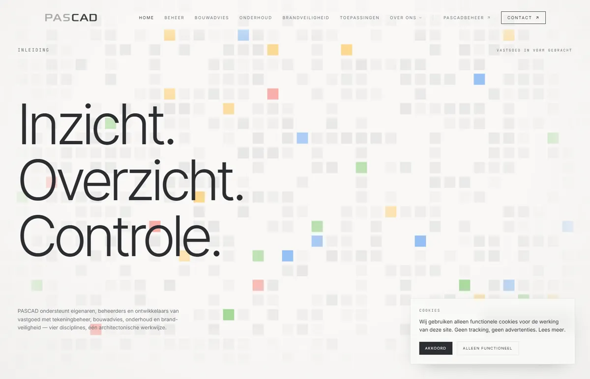 De website van PASCAD